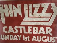 Vintage Style Poster, Thin Lizzy Castlebar August