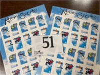 EXPREME SPORTS STAMPS 2 MINT SHEETS