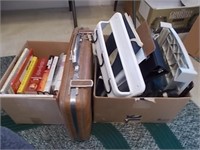 2 Box's of Miscellaneous Items Including Briefcase