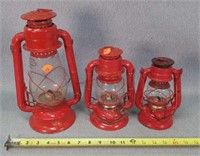 Set of Three Red Lanters