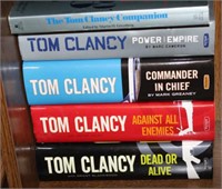 SELECTION OF TOM CLANCY BOOKS