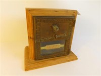 Vintage Bank Box - 8.5" x 5.5" x 7.75" T