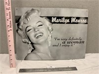 Marilyn Monroe Metal Sign