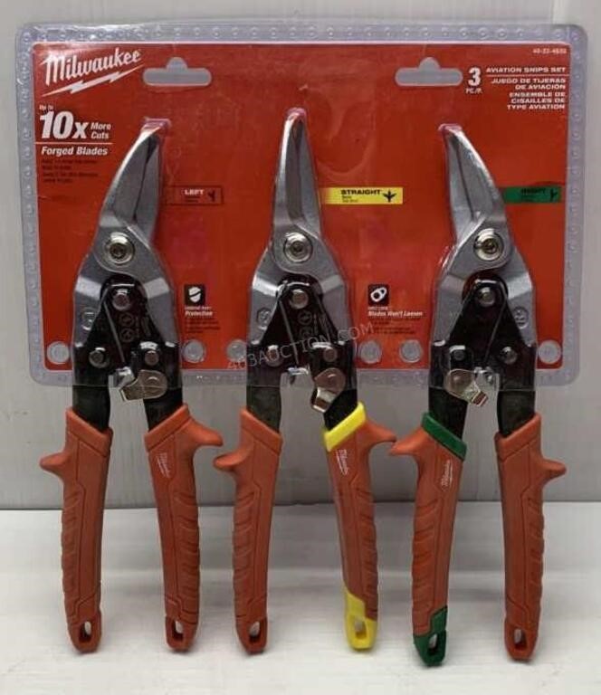 Premium Brand 3pc Aviation Snips Set - NEW