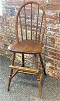 Vintage Wood Children’s Taller Chair with Step