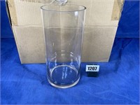 Tall Round Glass Vase, 6x12"T, Qty: 6