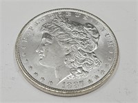 1887 Morgan Silver Dollar Coin