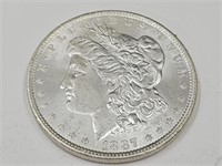 1887 Morgan Silver Dollar Coin