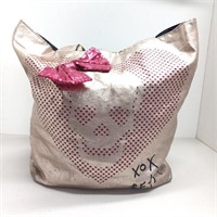 xox Betsy skull bow bag pink