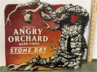 Angry Orchard metal sign 15x18