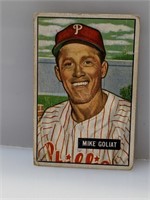 1951 Bowman #77 Mike Goliat Philadelphia Phillies