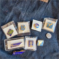 Set of 8 Vintage Lions Club Pins