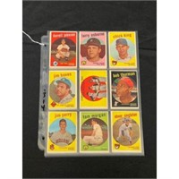 (39) Crease Free 1959 Topps Hi Number Cards