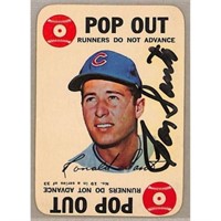 1968 Topps Ron Santo Signed Card