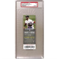 2014 Red Sox/yankees Ticket Jeter Final Game Psa 5