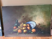 Canvas painting fruit