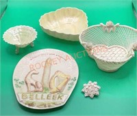 Belleek china variety of markings and patterns