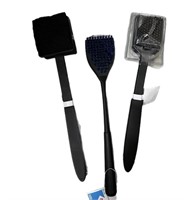 (3) BBQ Grill Cleaning Brushes/Scraper