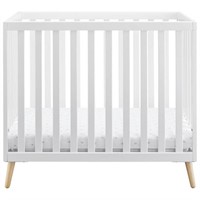 Tucker Mini Crib With Mattress White