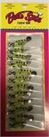 Betts Spin Chartreuse Black Spots 1/8oz 12pc