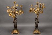 Stunning Pair of 19th Century French Gilt Bronze