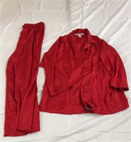 Read silk style pajama set size 18/20