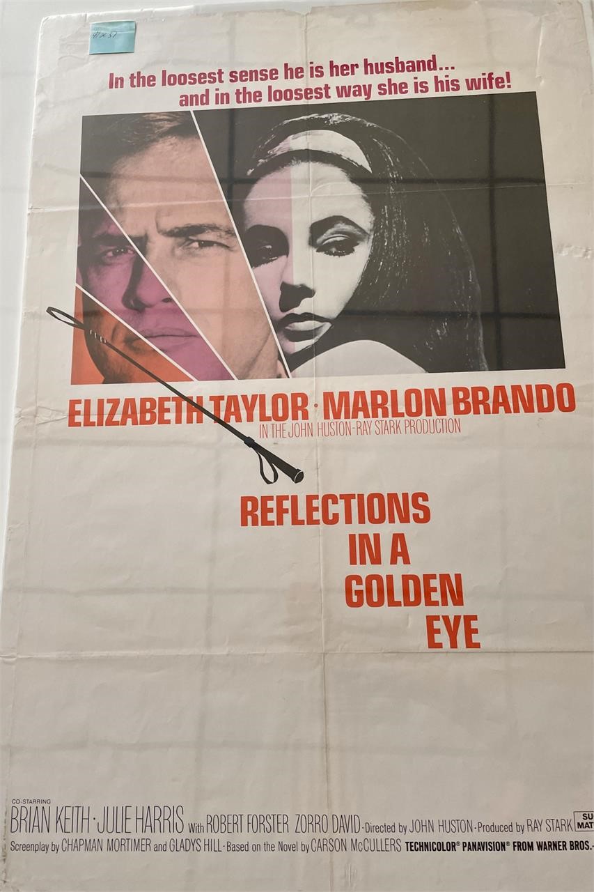 Reflections In A Golden Eye vintage movie poster