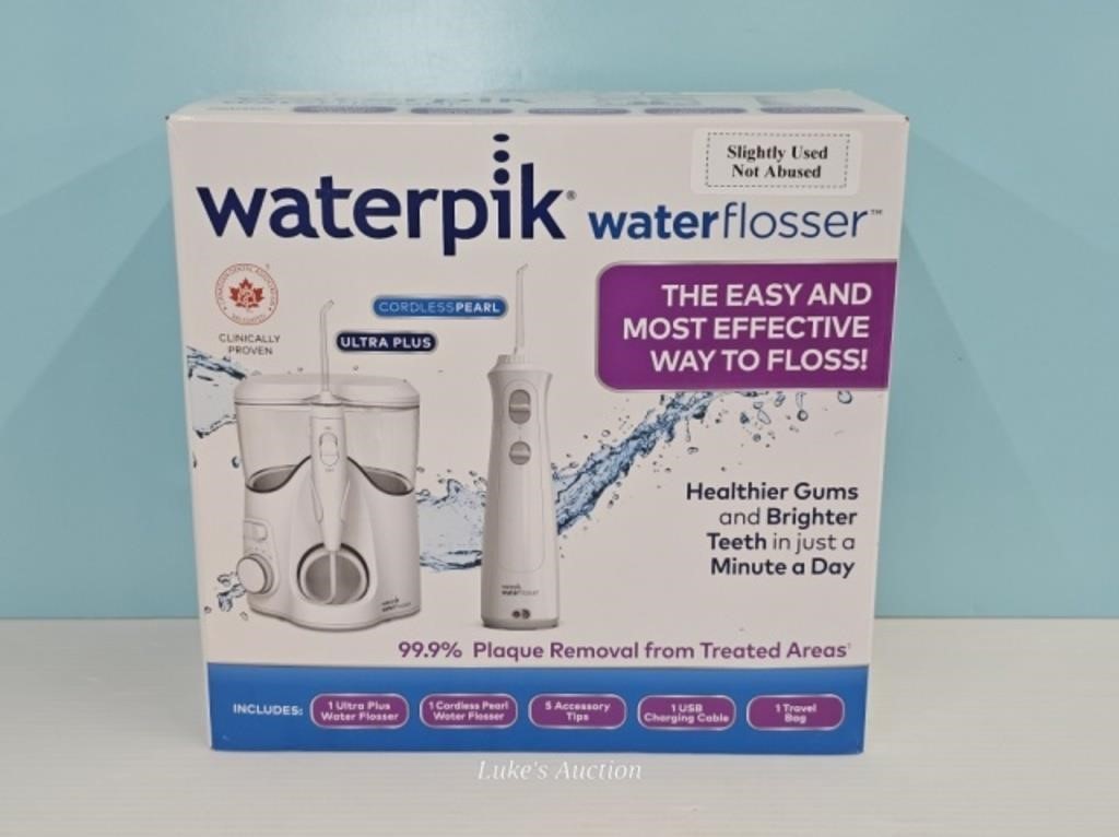 WATERPIK WATERFLOSSER - SLIGHTLY USED