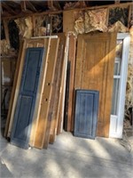 Assorted Wood Doors, Storm Doors etc.