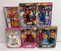 Barbie (6) NASCAR, McDonald's, Star Trek