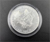 1999 Silver Eagle with colorized obverse