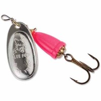 Blue Fox Classic Vibrax Spinner, Silver/Pink