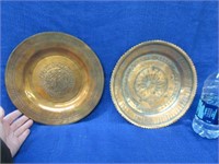 2 copper etched plates