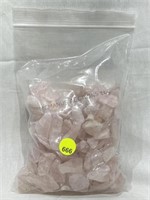 Rose Quartz Crystal fragments bagged 2lb