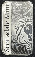 1 Troy Ounce Fine Silver Bar