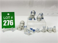 Made In Japan Porcelain Dog Figures