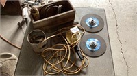 Extension Cord with Light, Files and Wooden Box