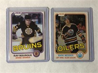 Messier & Bourque 2nd Year Hockey Cards