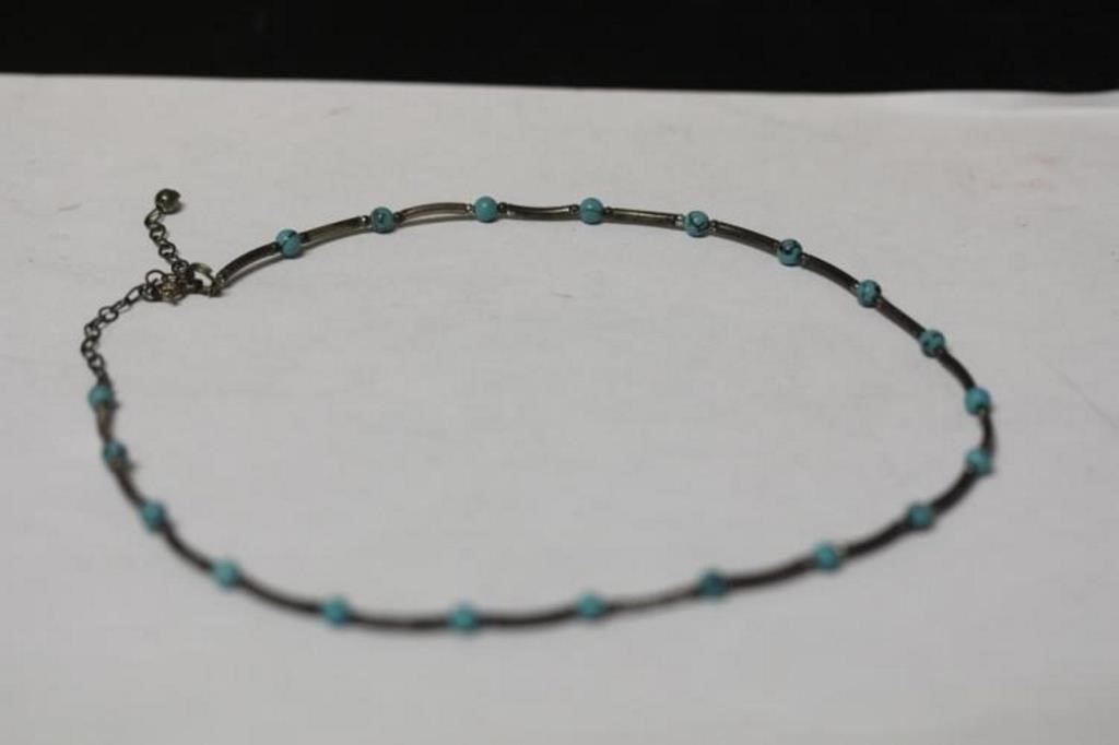 A Sterling and Torquise Necklace