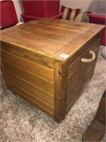 Custom Made Hard Wood Storage Box (22"x22"x20" T
