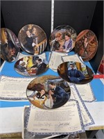 GWTW PLATES W/COA. NO BOXES