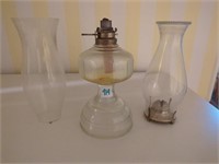 Oil lamp w 2 tops