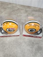 Green Bay Packer Mini Helmets signed by Lou