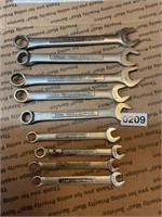 9- assorted Craftsman wrenches. MM