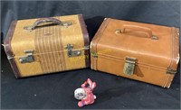 2 VINTAGE mini  TRAVEL CASES