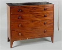 American Hepplewhite Mahogany Four Drawer Chest