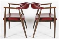 Pair of Oxblood Arm Chairs