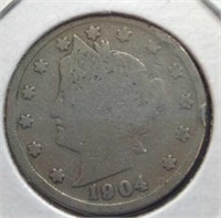 1904 Liberty Head V. Nickel