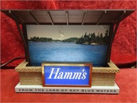 Vintage Hamm's Beer lighted sign. Working.