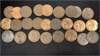 (26) Different Great Britain Large Penny Coins,